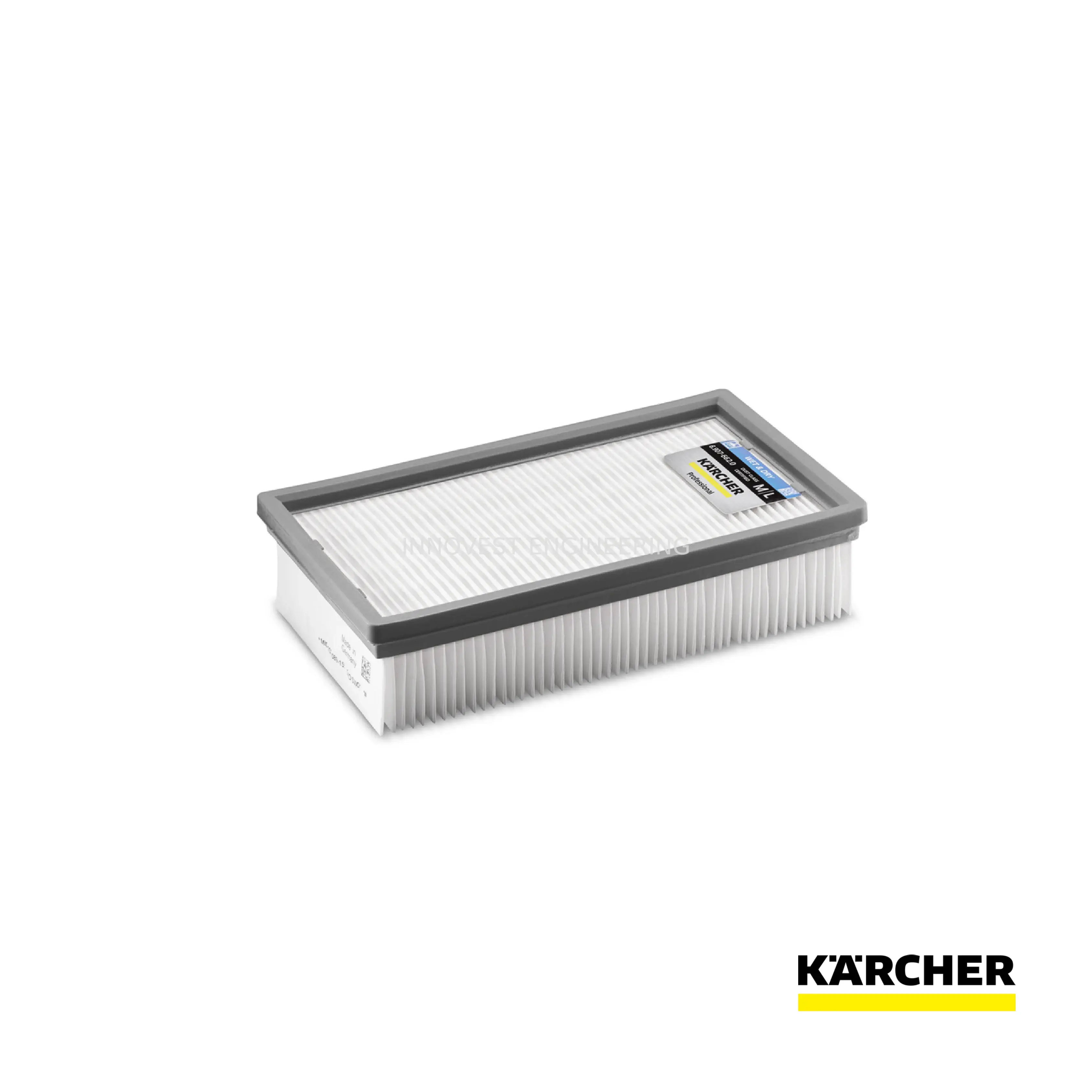 Karcher Wet & Dry Flat Pleated Filter, Pes Fibre Material With Ptfe Coating, Blue Label