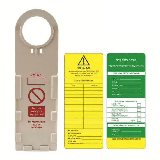 Safety Scaffolding Tag & Tag Holder