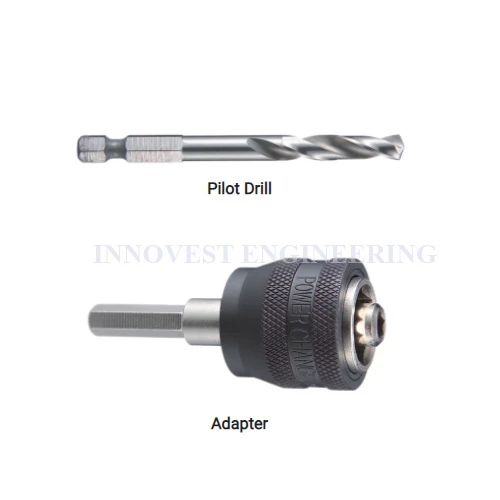 Makita Ezchange Adapter & HSS-G Pilot Drill Bit for Ezychange BiM Hole Saw