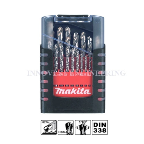 Makita 19pcs HSS-G Metal Drill Bit Set