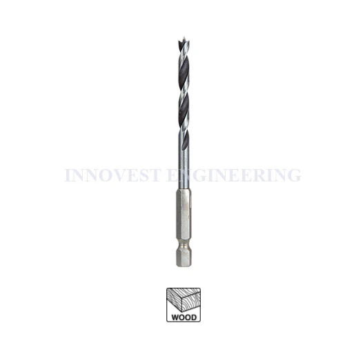Makita Brad Point Wood Drill Bit with 1/4" Hex Shank