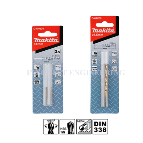 Makita HSS-TiN Economy Metal Drill Bit