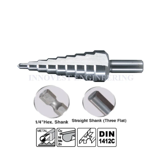 Makita Straight Flute Step Drill Bit