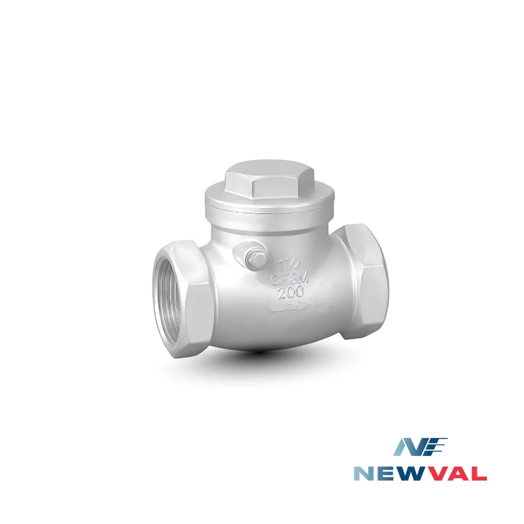 NEWVAL FIG CV316 SS316 SWING CHECK VALVE, THREADED END