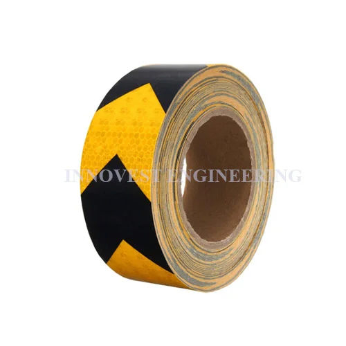 Arrow Reflective Adhensive Tape (Black Yellow)