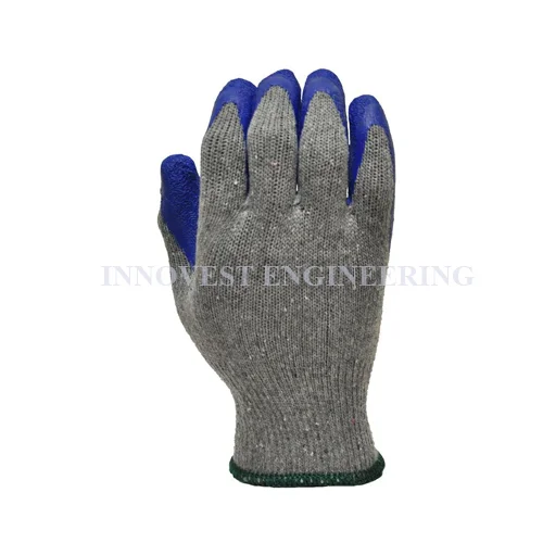 Picasaf Grey Blue Rubber Coated Knitted Glove