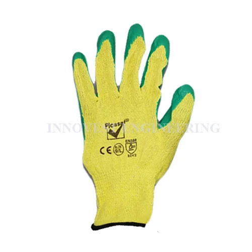 Rubber Coated Knitted Glove