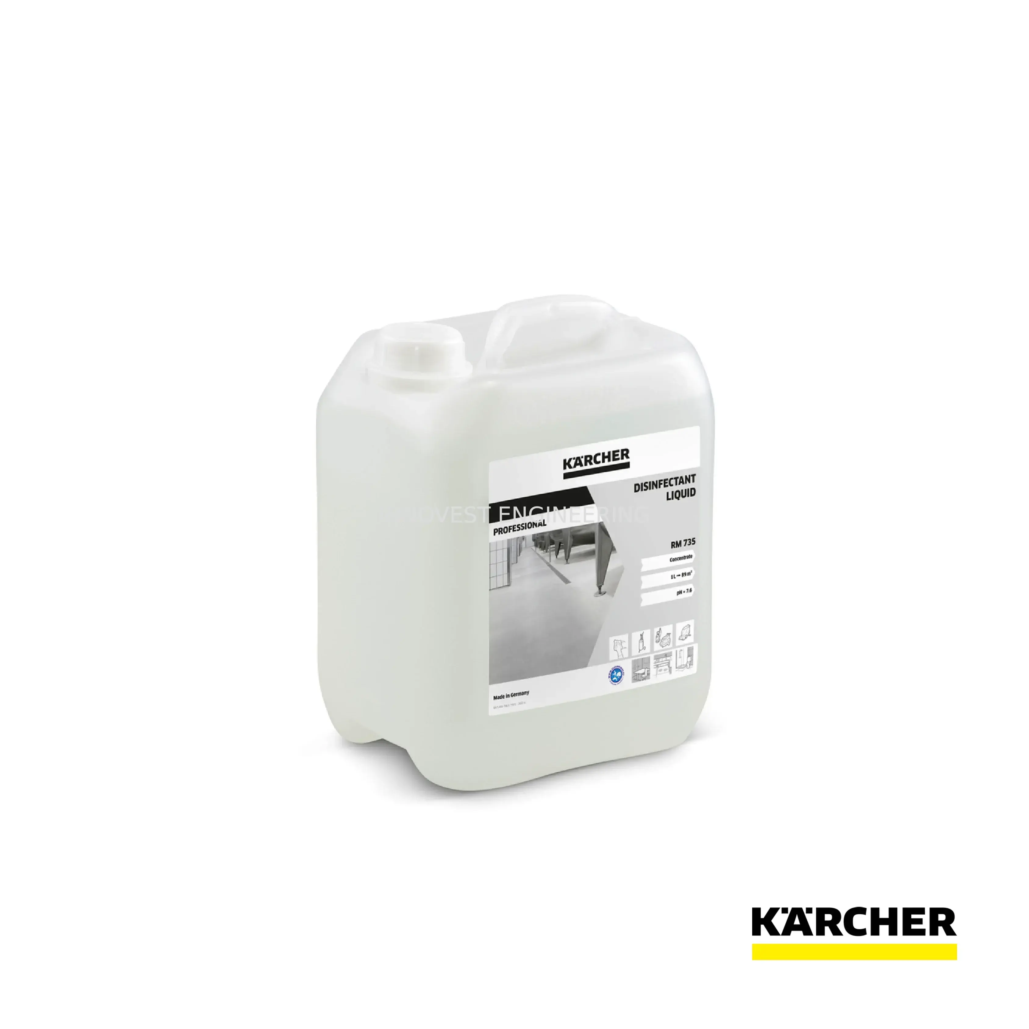 Karcher Disinfectant, Liquid Rm 735, 5l