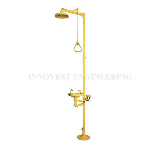Emergency Shower & Eyewash ABS Plastic w/o Foot Pedal