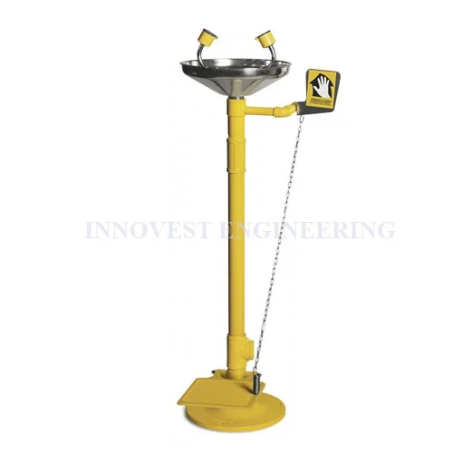 Floor Mounted Eyewash Stainless Steel Bowl with Foot Pedal
