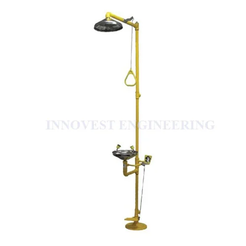 Stainless Steel Emergency Shower & Eyewash with Foot Pedal
