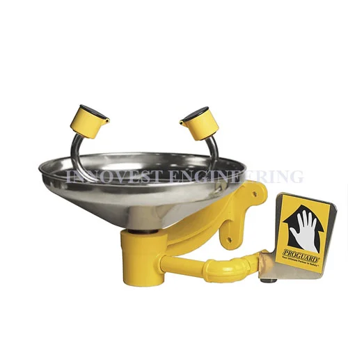Wall Mount Eyewash with Stainless Steel Bowl