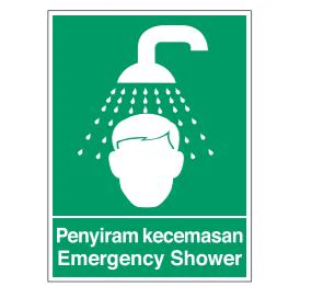 Safe Procedure and First Aid Signs – Emergency Shower