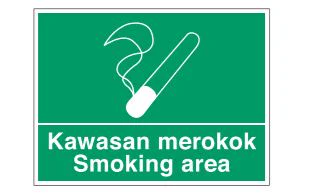 Safe Procedure and First Aid Signs – Smoking Area