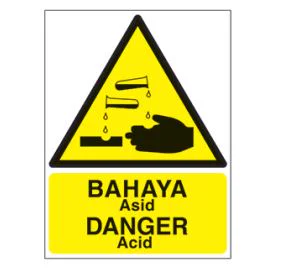 Warning Signs – DANGER Acid