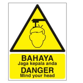 Warning Signs – DANGER Mind your Head