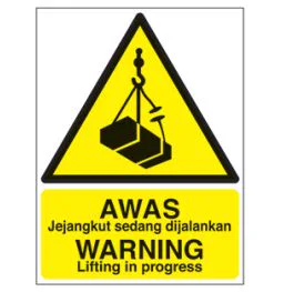 Warning Signs – WARNING Lifting in Progress