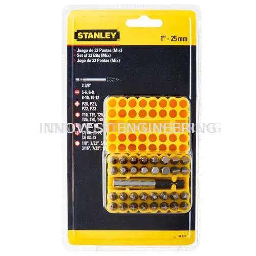 33 pcs Stanley 68-072 Screwdriver Insert Bit Set