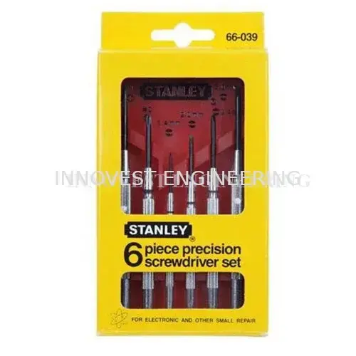 Stanley 66-039 6-Piece Bi-Material Handle Precision Screwdriver Set