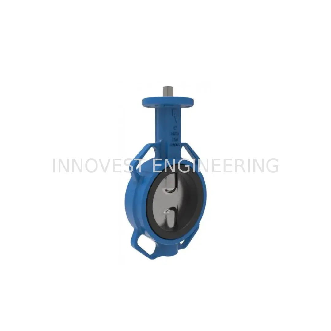 BELVEN BV10 DUCTILE IRON BUTTERFLY VALVE, WAFER TYPE WITH GEAR OPERATED, NBR, SS304