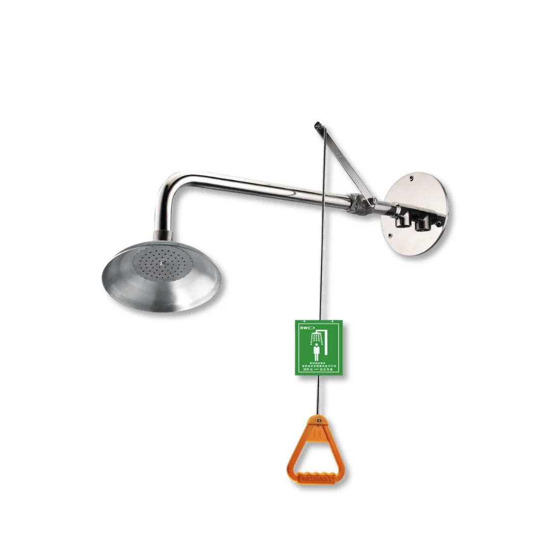 Value-Tech VAL-SH-S Floor Wall Mounted Emergency Stainless Steel Shower