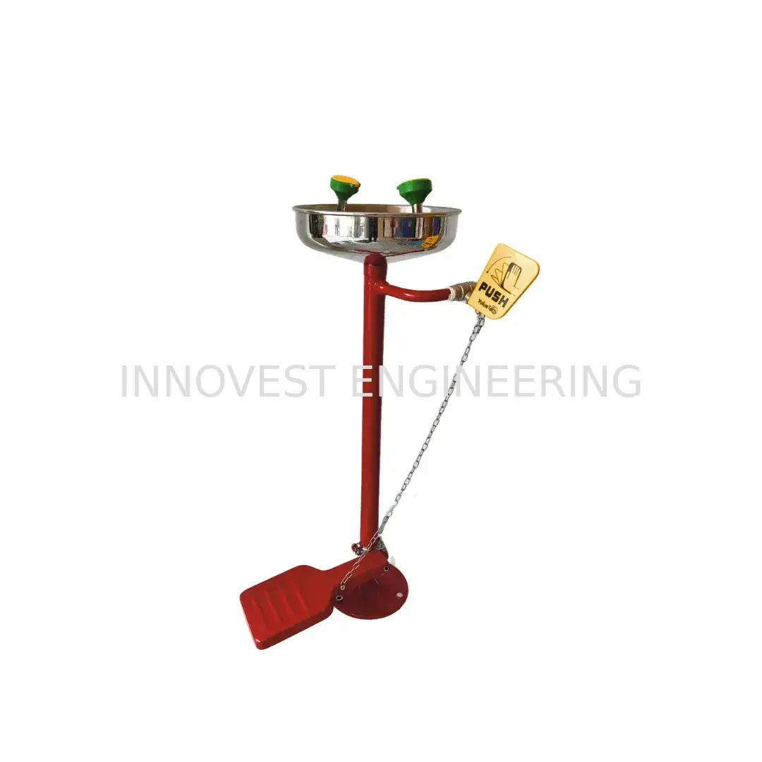 Value-Tech VAL-EYE-S Floor Mounted Stainless Steel Emergency Eyewash