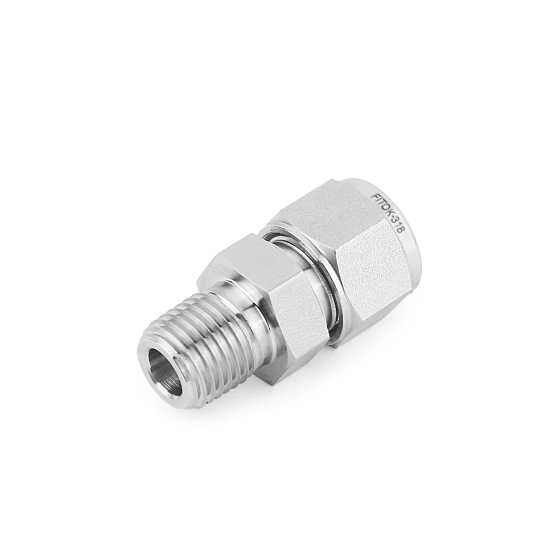 FITOK Male Connectors (NPT, Metric Tube)