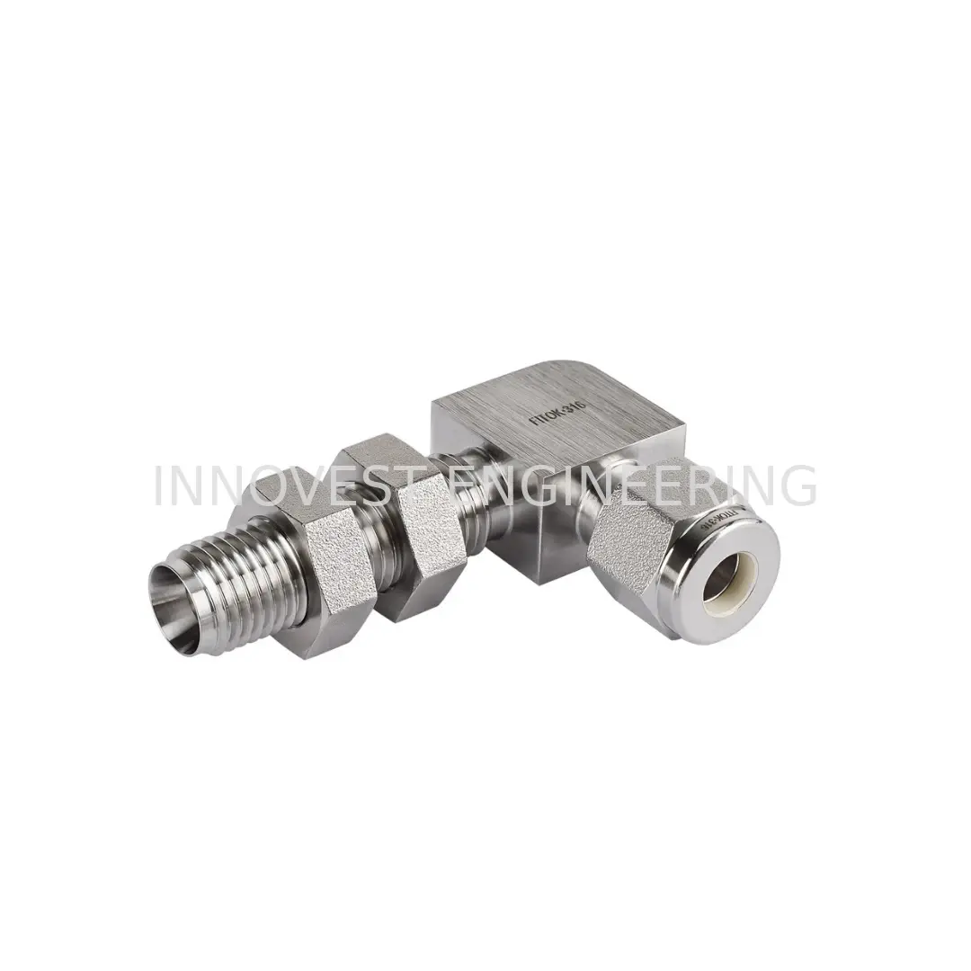 FITOK Bulkhead Union Elbows (Fractional Tube)