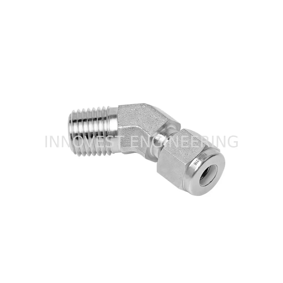 FITOK 45° Male Elbows (ISO Tapered (RT), Fractional Tube)