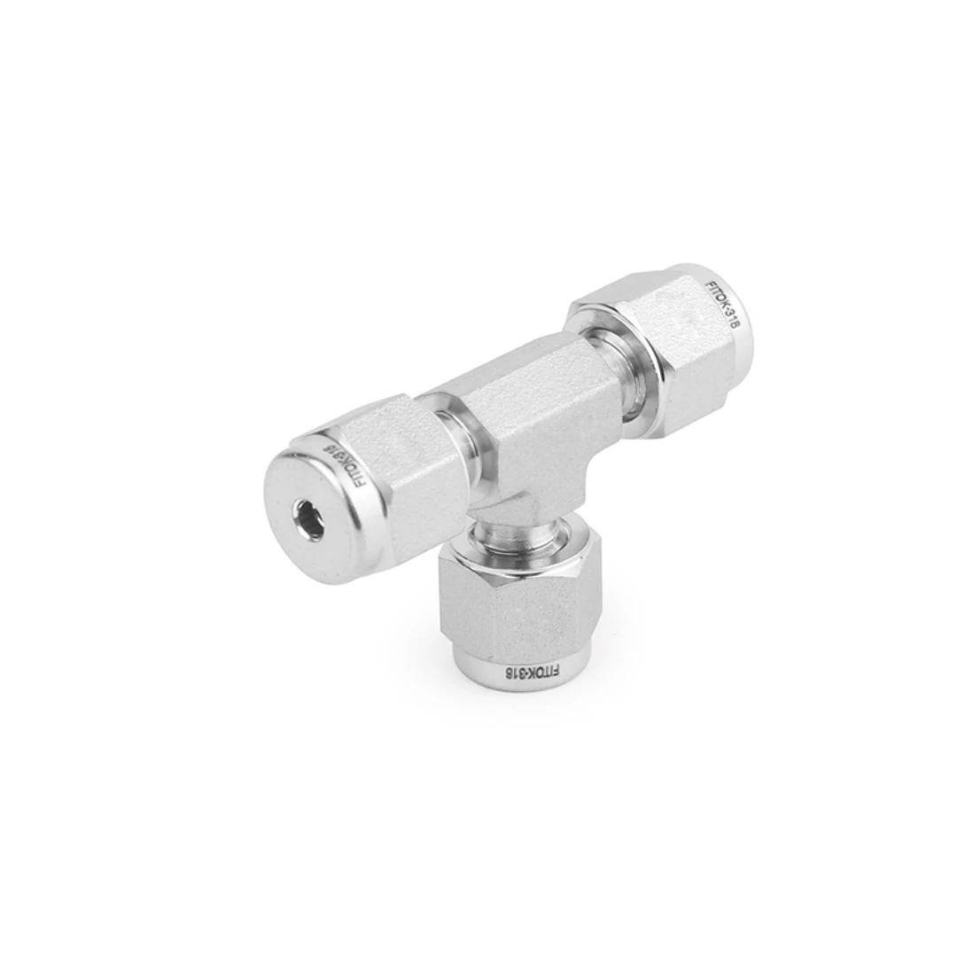 FITOK Union Tees (NPT, Metric Tube)