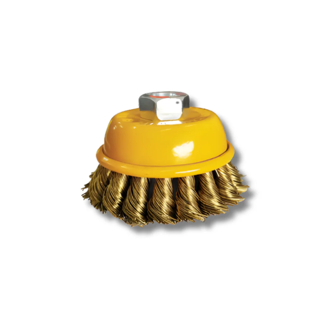 Glitz Heavy Duty Non Spark Brass Wire Twisted Cup Brush