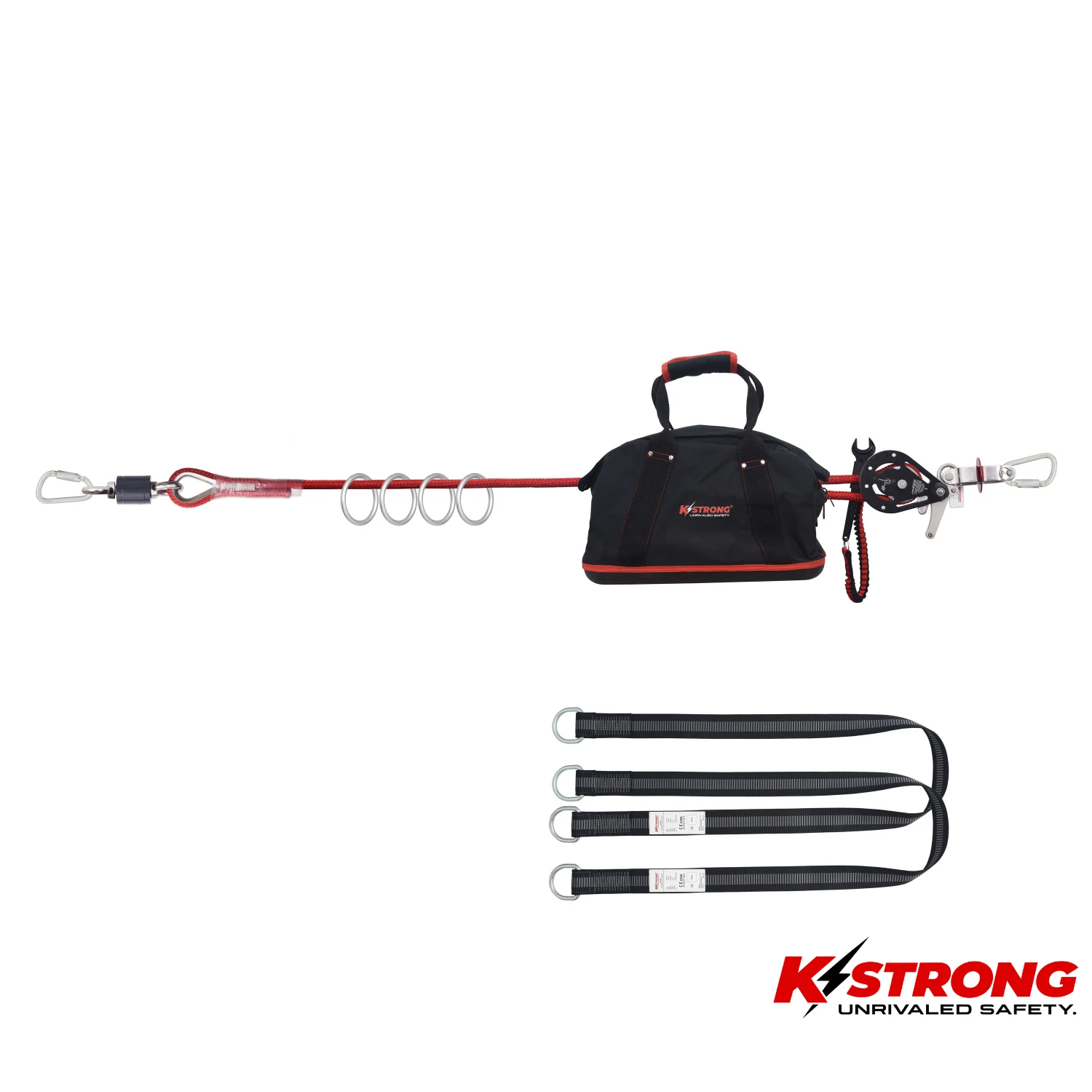 K STRONG 4 Man Temporary Horizontal Rope Anchorage Line