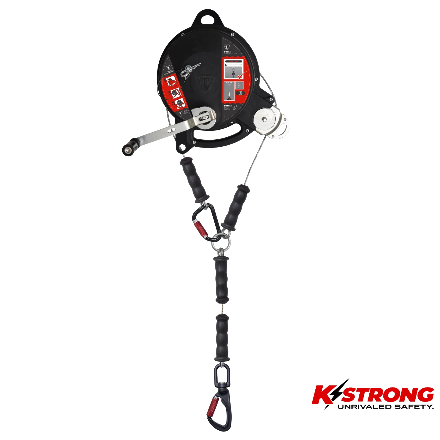 K STRONG T-Line 24M with Rescue Winch c/w Stainless Steel Cable
