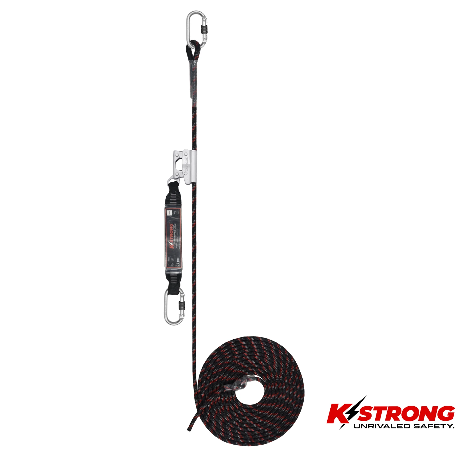 K STRONG Guided Type Fall Arrester System On Flexible Anchorage Line