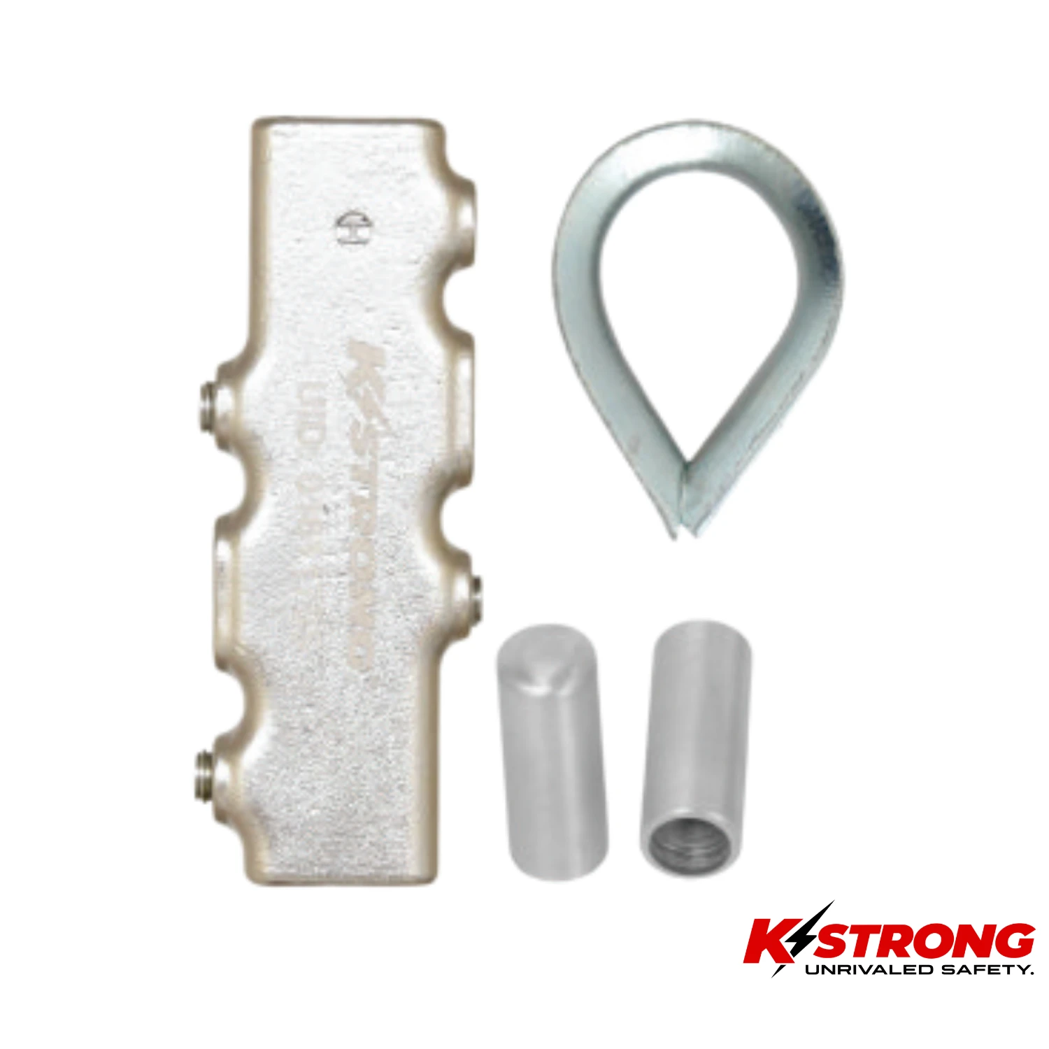 K STRONG K-Lock Wire Rope Termination c/w Thimble and Cap (Swagless) For Vertical Wire Systems AFF6000, AFF7000 & AFF7500