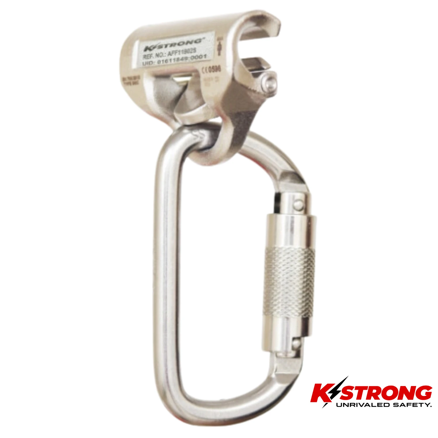 K STRONG IMPAXX Stainless Steel Traveler c/w Karabiner to Suit 8MM Wire AFF4000