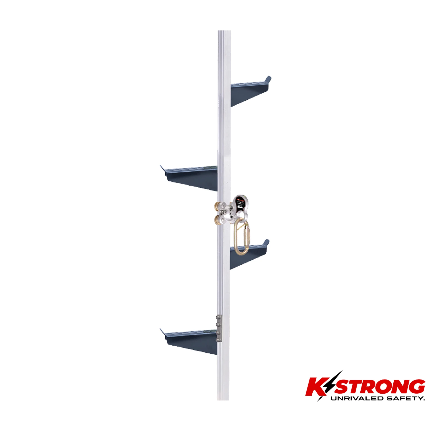 K STRONG Fall Arrest Half Rung Ladder ED Coated Left