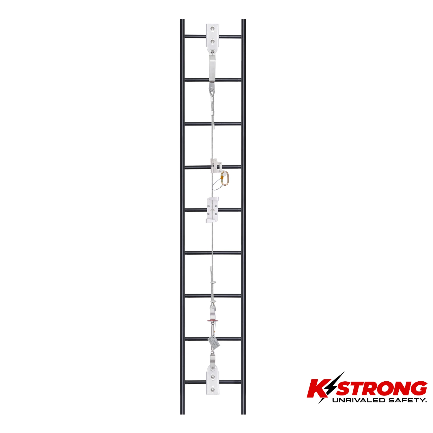 K STRONG Vertical Anchorage Line System on Rigid Cable Line