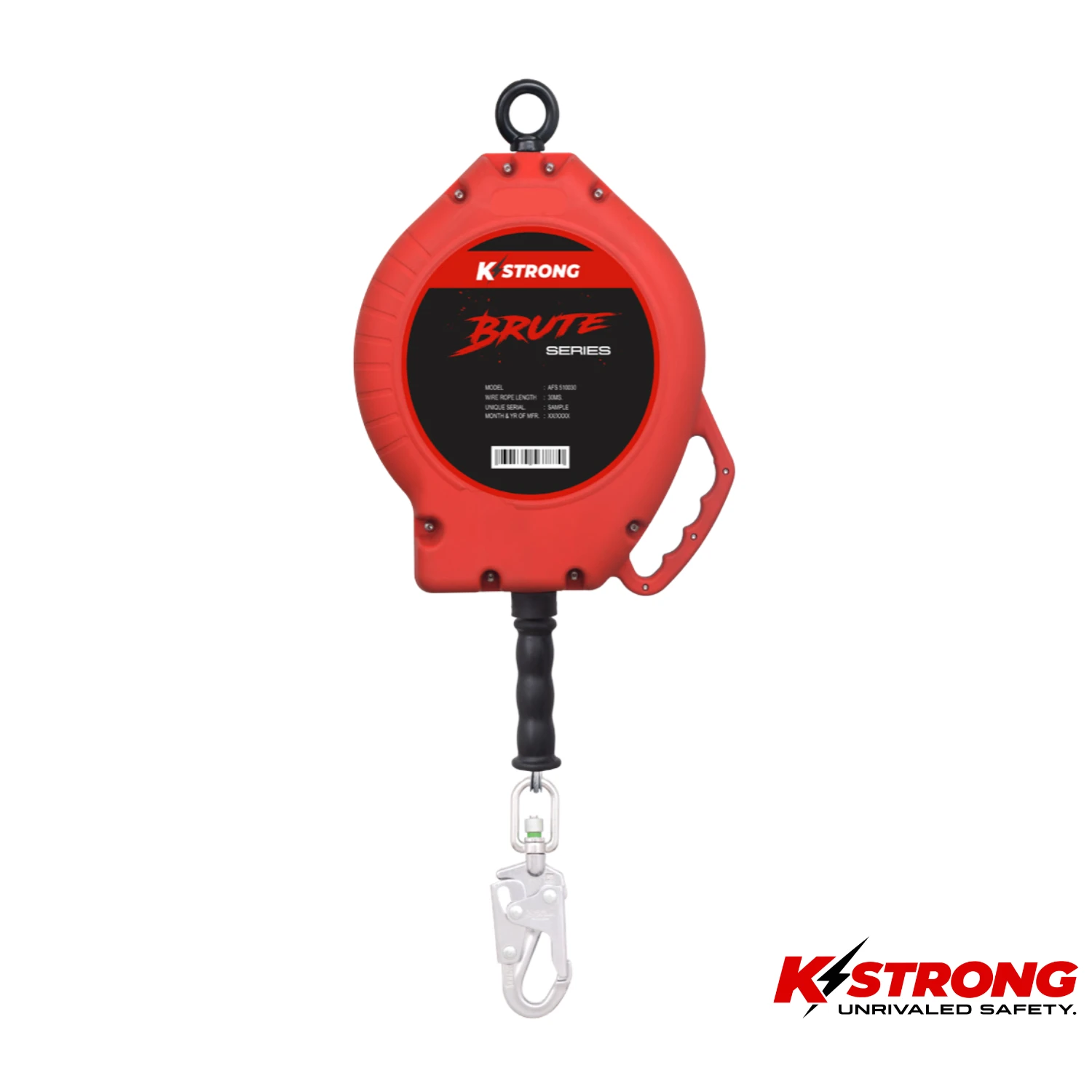 K STRONG Brute SRL (Stainless Steel Wire Rope) 25 Meter with Steel Snap Hook