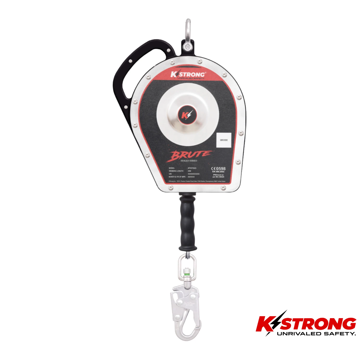 K STRONG Brute Sealed Block 20 Meter with Steel Snap Hook