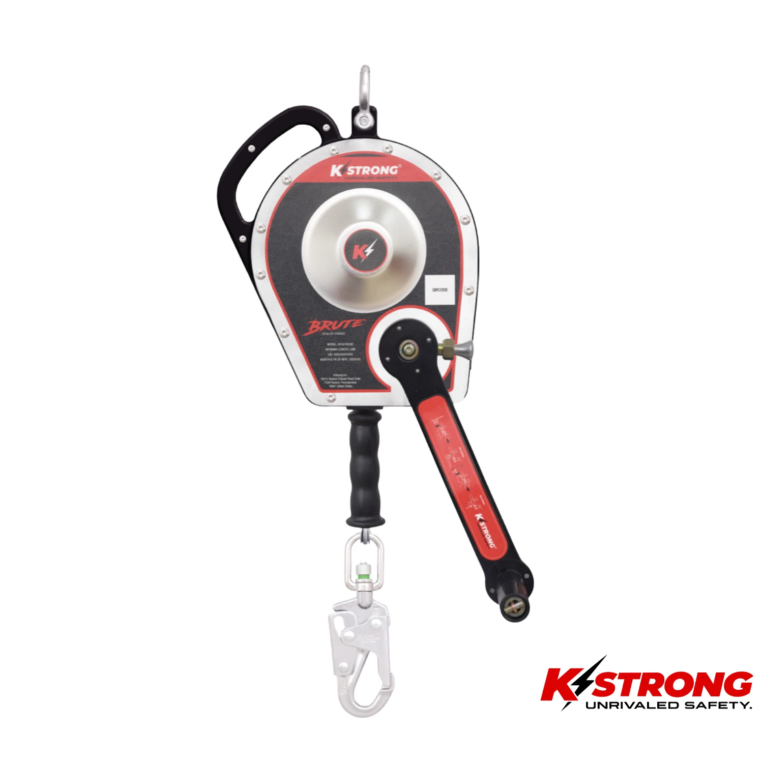 K STRONG Brute Sealed 3 Way Retrieval 20 Meter with Steel Snap Hook