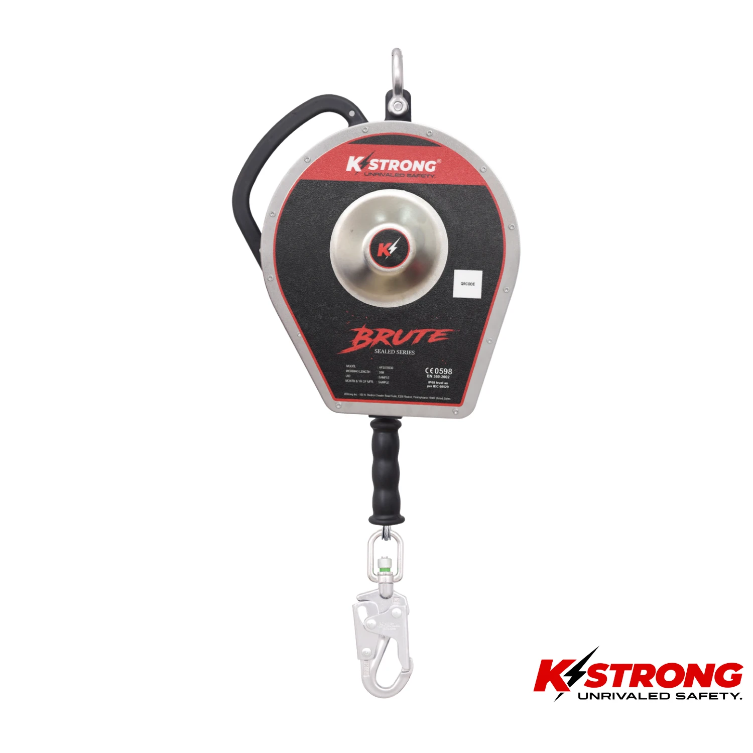 K STRONG Brute Sealed Block 28 Meter with Steel Snap Hook