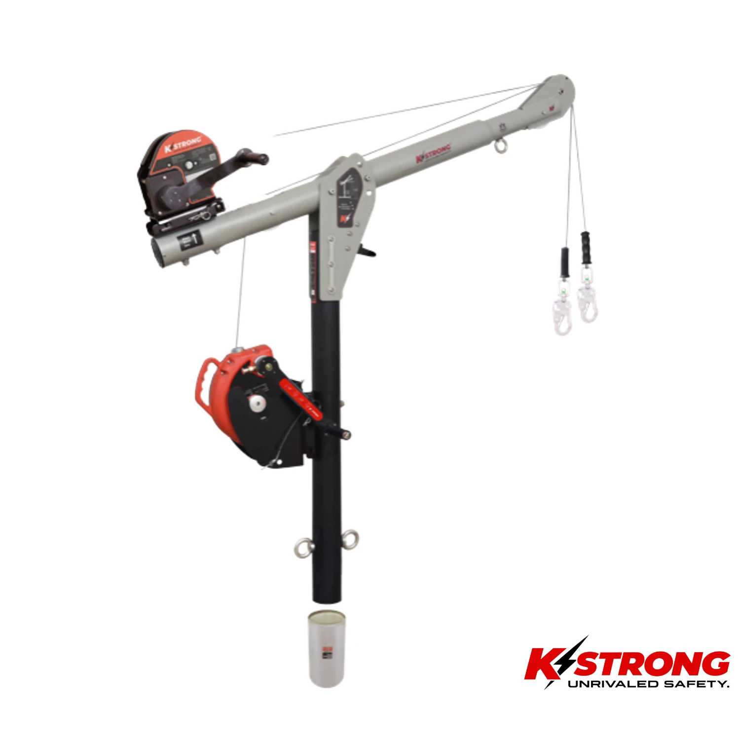 K STRONG Modular Davit with Core Mounting Sleeve Assembly