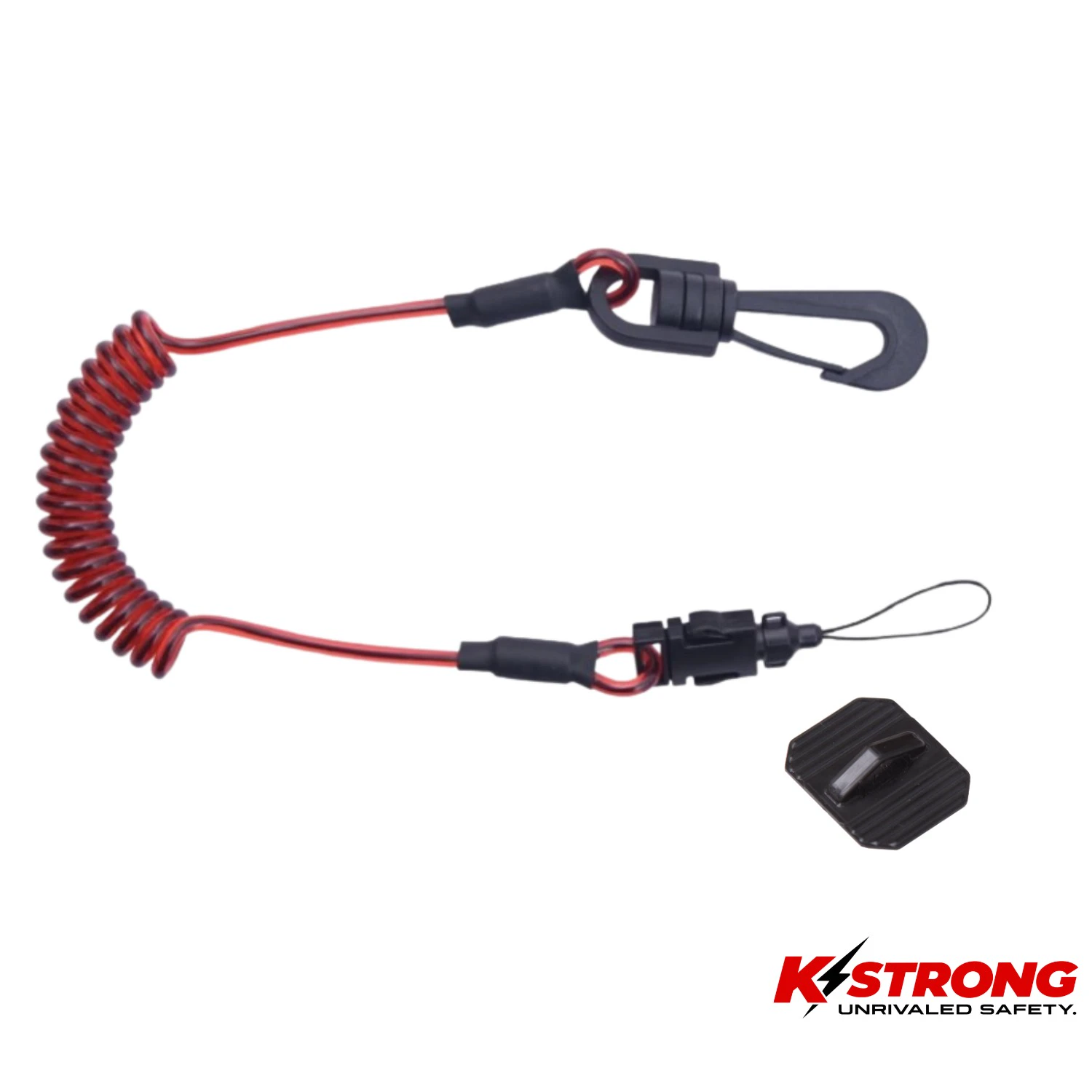 K STRONG Clip to Loop Coil Tether Lanyard for Small Tools and Mobile Phones
