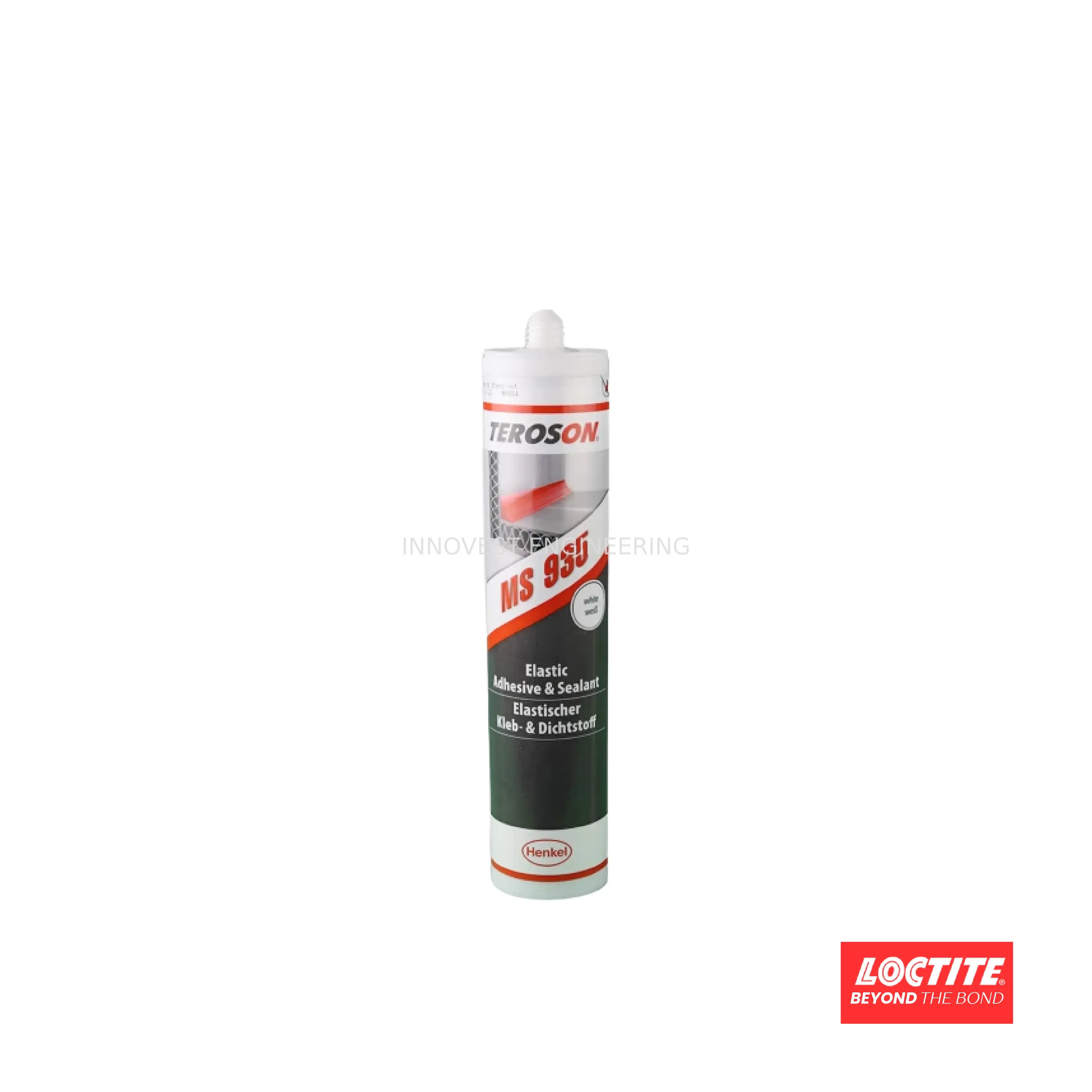 Teroson MS935 Industrial Polymer Sealant, White, 290ml