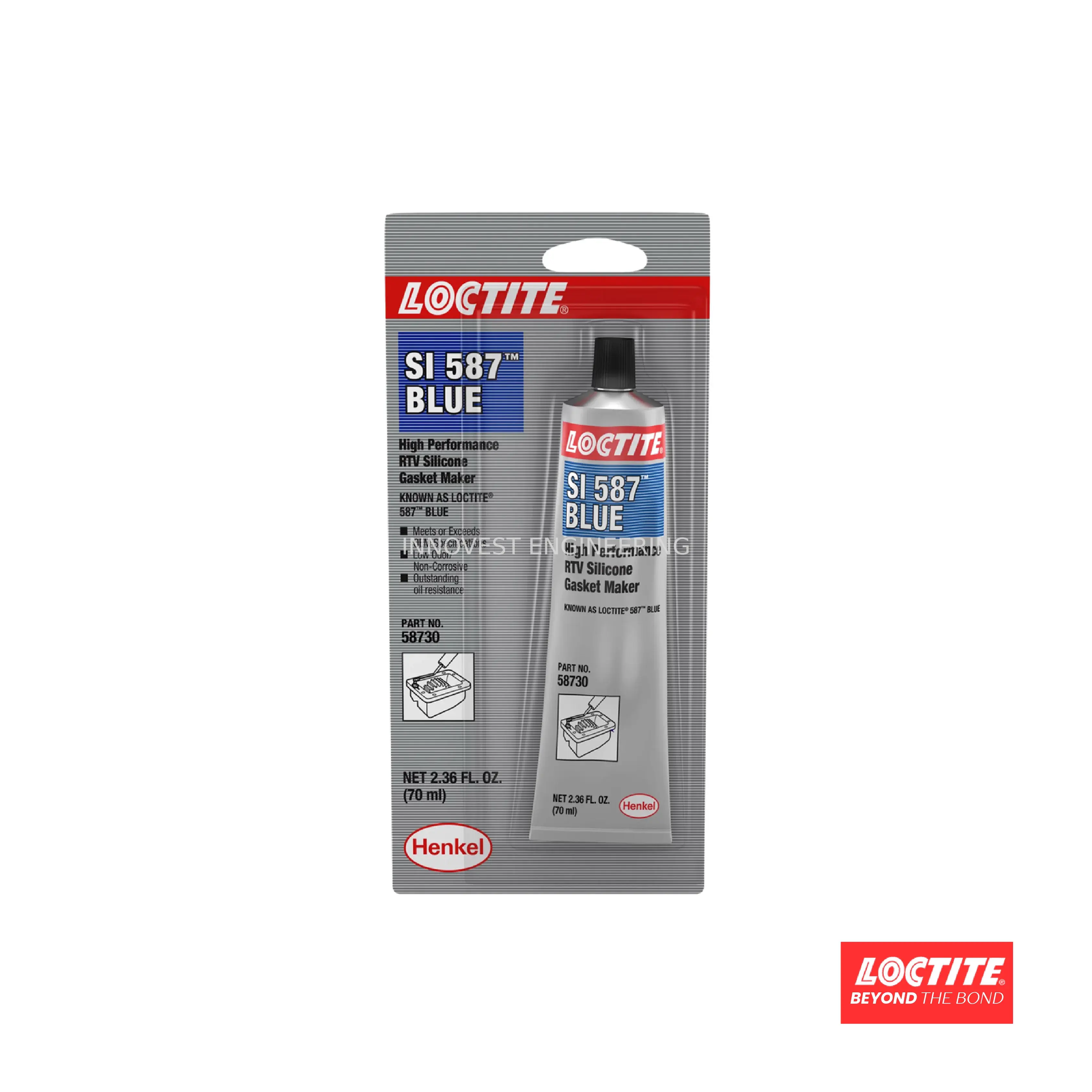 Loctite SI587 General Purpose Silicone, Blue, 85g