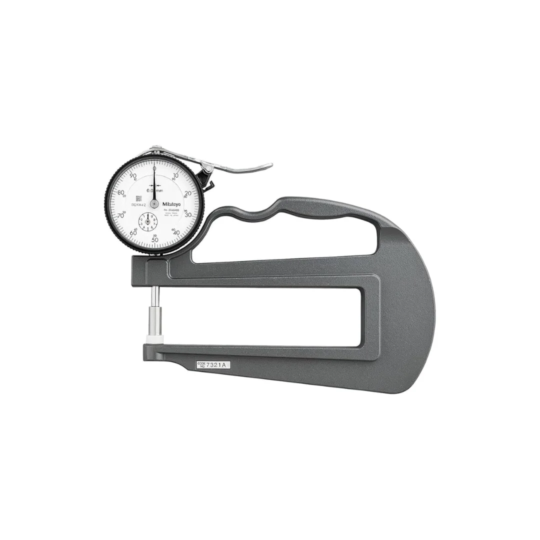Mitutoyo 7321 Dial Thickness Gage, 10mm
