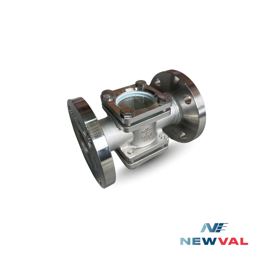 Newval SG101 Double Sight Glass Flanged End