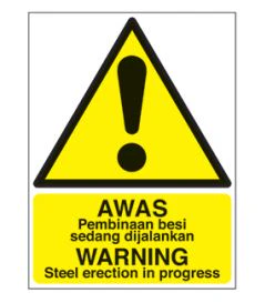 Warning Signs – WARNING Steel Erection in Progress