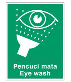 Safe Procedure and First Aid Signs – Eye Wash